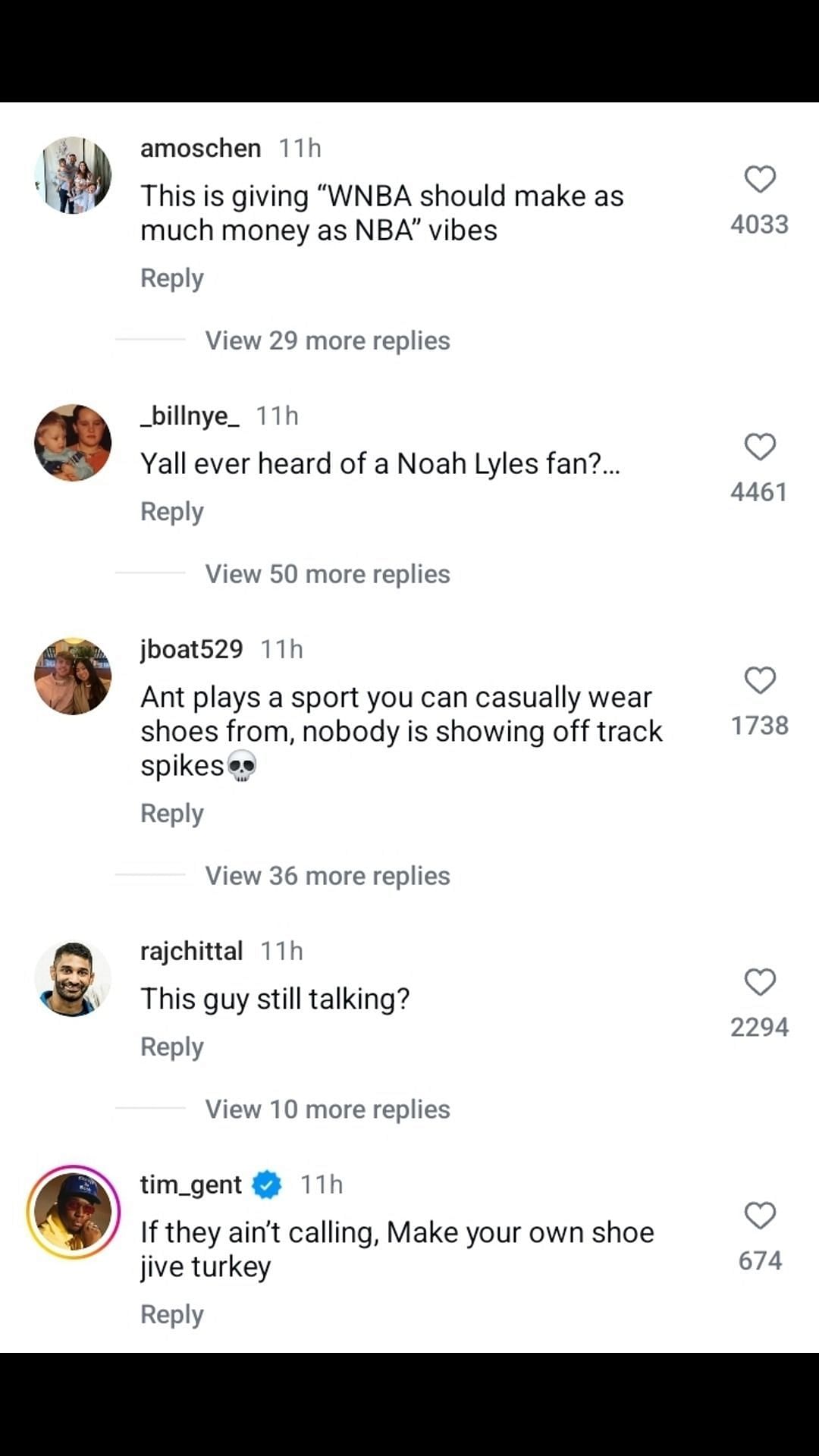 Fans take Anthony Edwards' side despite an explanation from Noah Lyles. Credit: The Score/IG